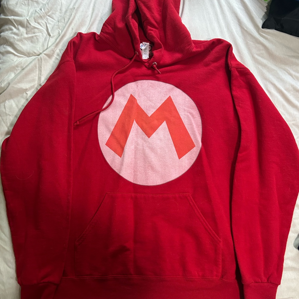 Red Hoodie with W Logo